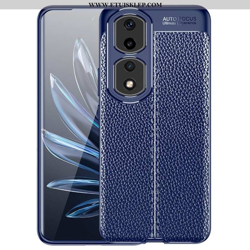 Etui do Honor 90 Pro Efekt Skóry Liczi Z Podwójną Linią